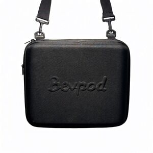 BevPod Black Beer Cooler Sling Bag 10 Can Soft Insulated Shoulder Bag